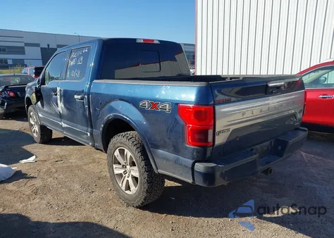 2018 Ford F-150 Platinum z USA, uszkodzony, nr VIN 1FTEW1EG9JFD41198